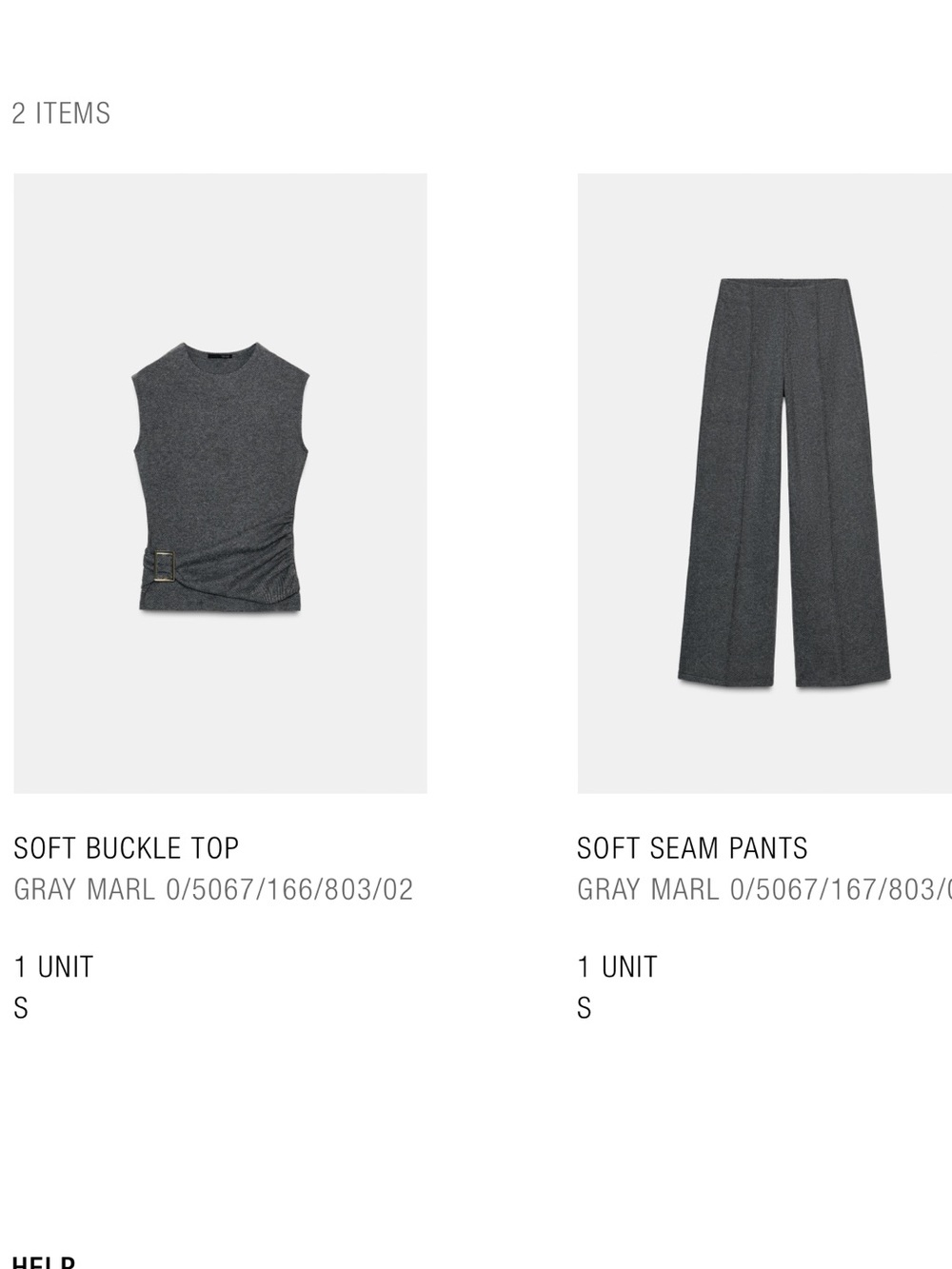 Zara matching set